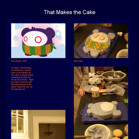 Tabblo: That Makes the Cake