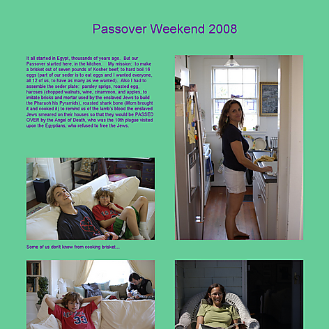 Tabblo: Passover Weekend 2008