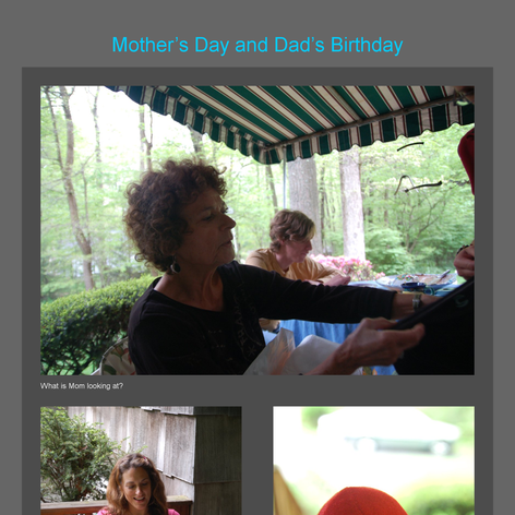 Tabblo: Mother's Day and Dad's Birthday