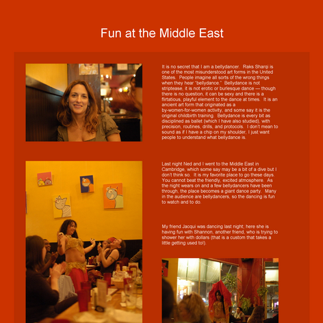 Tabblo: Fun at the Middle East