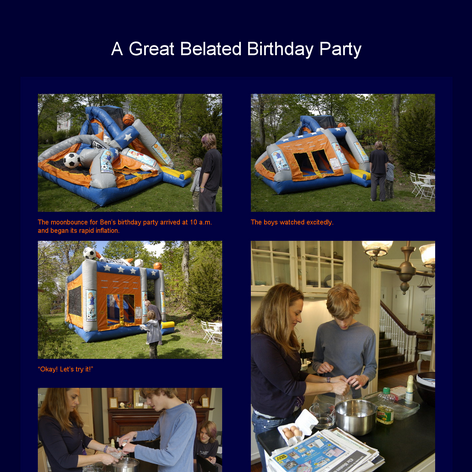 Tabblo: A Great Belated Birthday Party