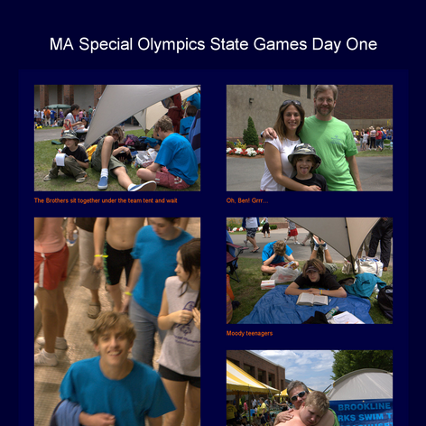 Tabblo: MA Special Olympics State Games Day One