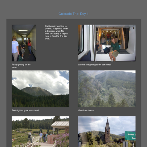 Tabblo: Colorado Trip:  Day 1